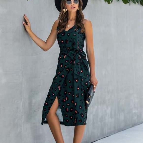 FIERCE DOLLZ All over animal print midi Dress - Picture 6 of 9